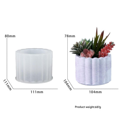 Long Stripes Candle Holder Mould (A2)