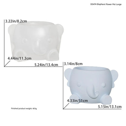 Elephant Planter Pot Jar Mould - Big