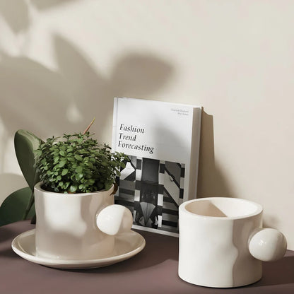 Coffee Cup Planter Pot Candle Mould