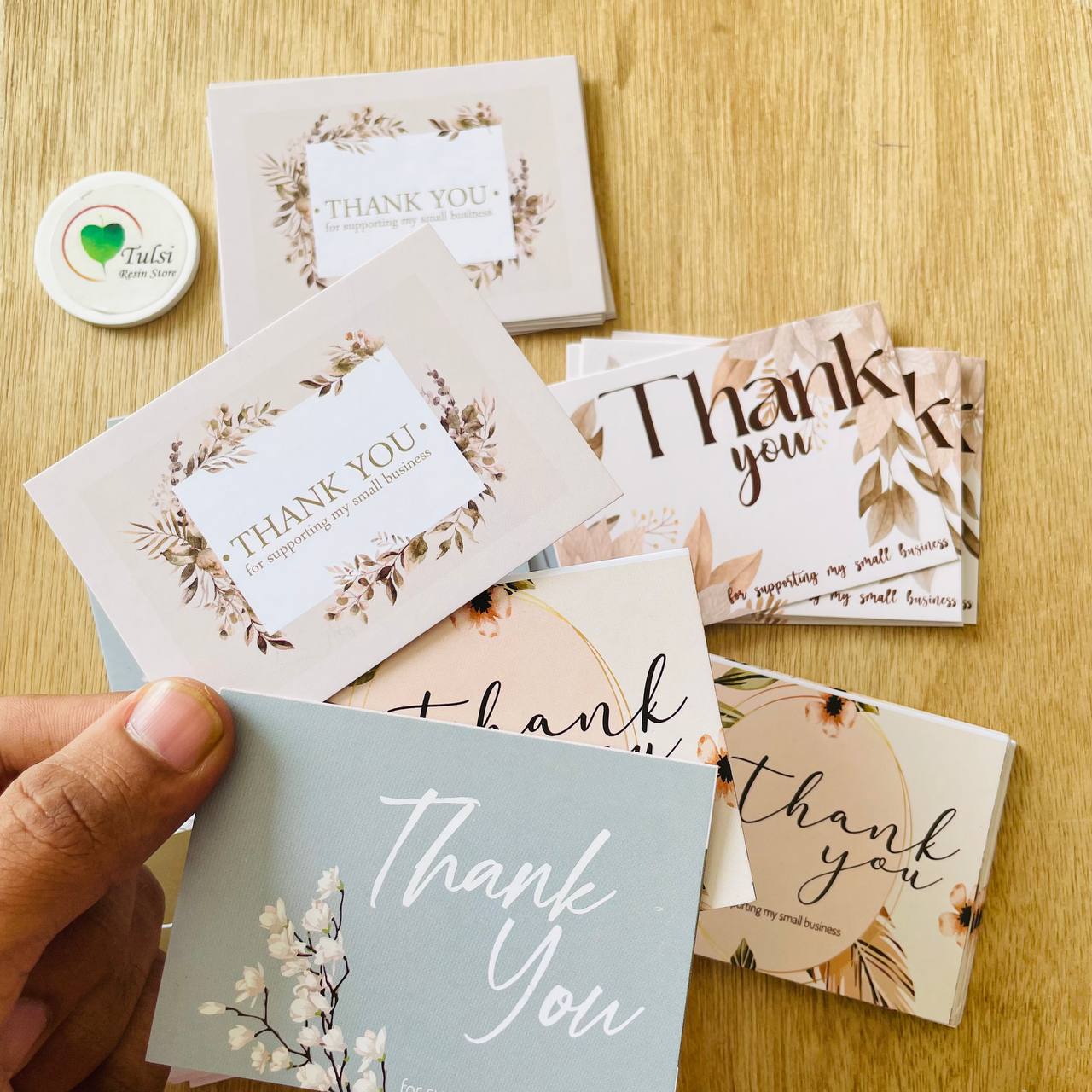 Thankyou Card - Design A Tulsi Resin Store