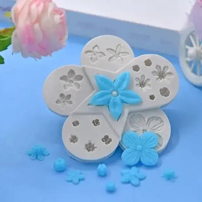 3D Flower Mould (L) - 17 Cavity
