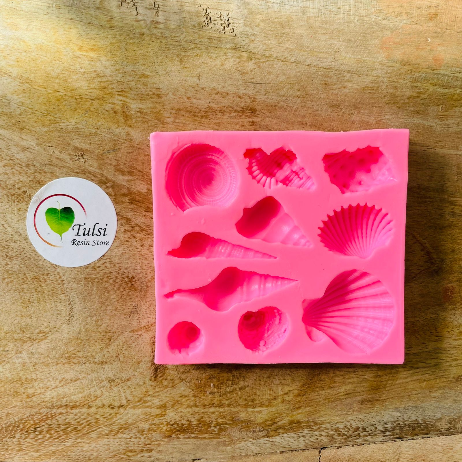 Pink 10 Cavity Shell Mould