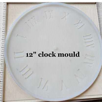 12" Number Clock Mould tulsiresin