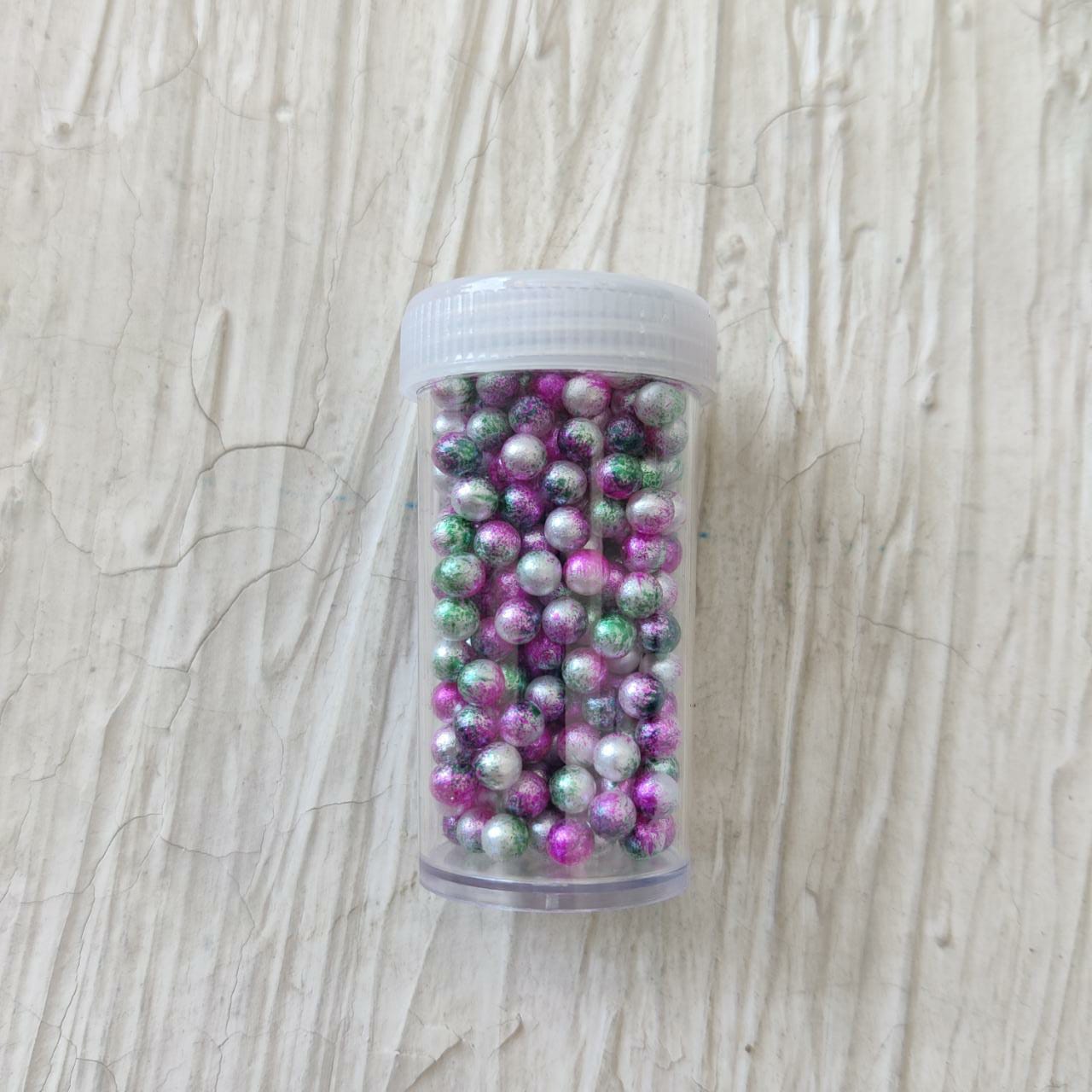 Set of 12 Marble Beads Set Tulsi Resin Store