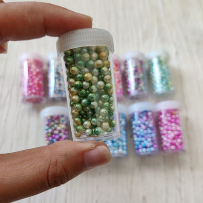 Set of 12 Marble Beads Set Tulsi Resin Store
