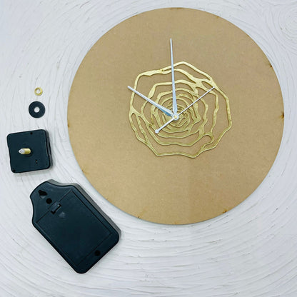 12" Rose Ring Clock Set