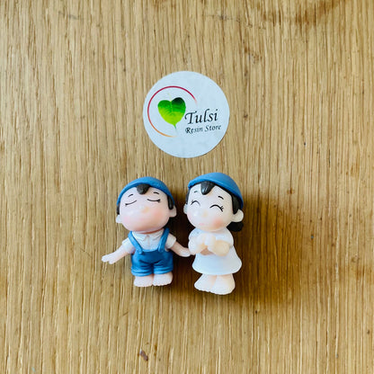 3D Miniature Couple (C) Tulsi Resin Store