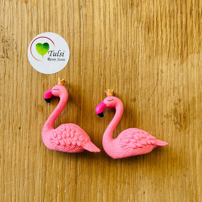3D Pink Flamingo Miniature (B) Tulsi Resin Store