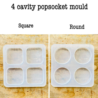 4 Cavity Pop-socket Mould (A) Tulsi Resin Store