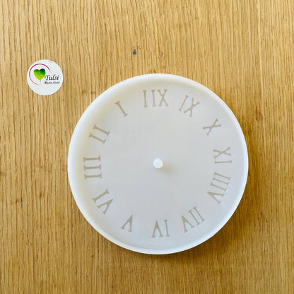 6" Roman Number Clock Mould Tulsi Resin Store