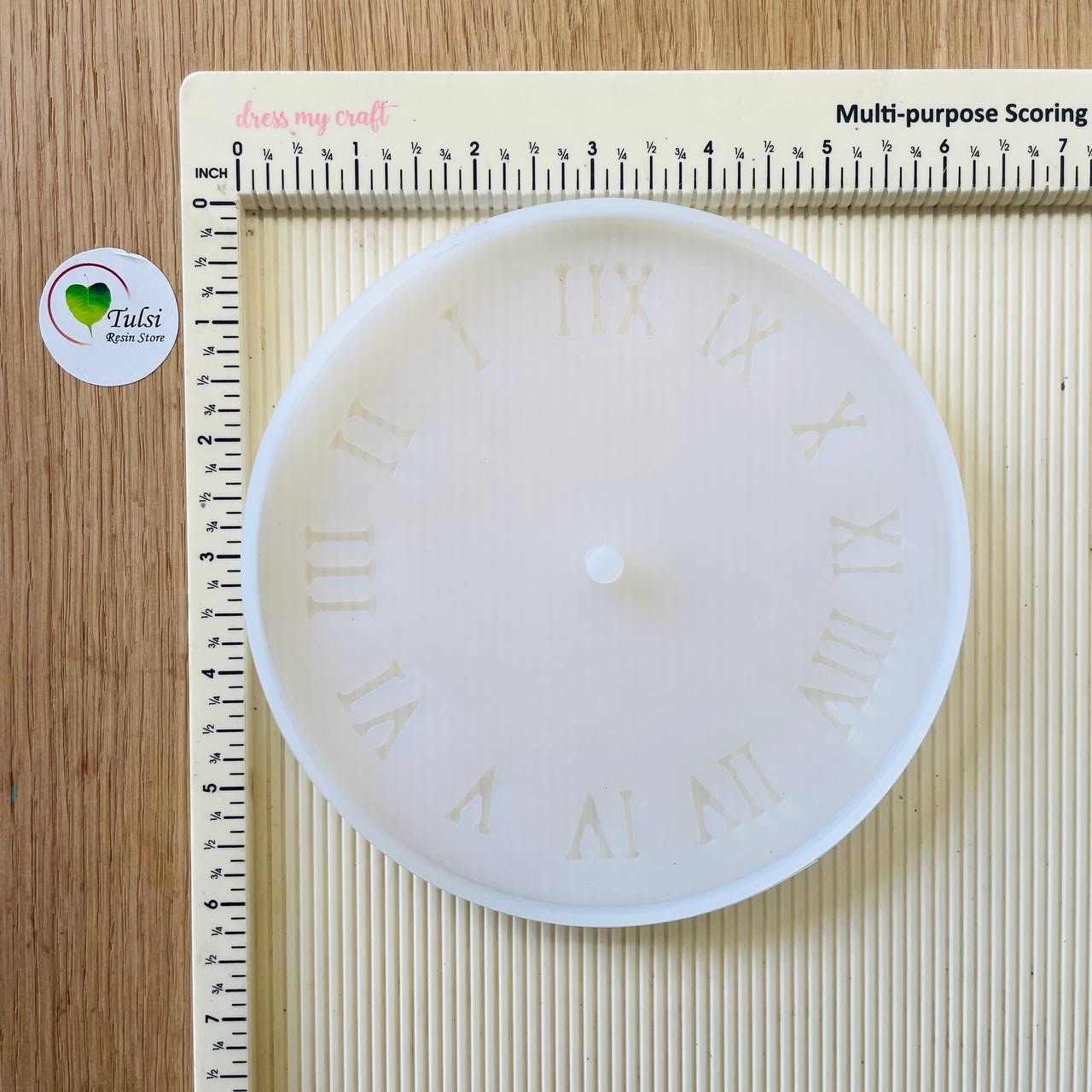 6" Roman Number Clock Mould Tulsi Resin Store