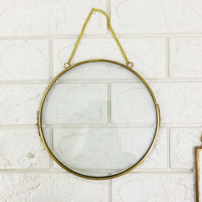 6" Round Vintage Metal Frame Tulsi Resin Store