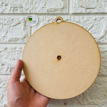 MDF Hanging Clock Base Tulsi Resin Store