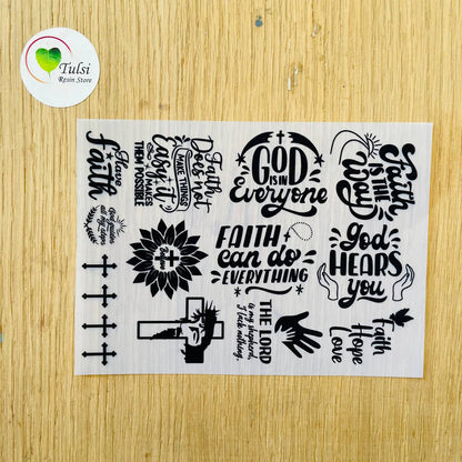A6 Insert Sheet - Catholic Caption Tulsi Resin Store