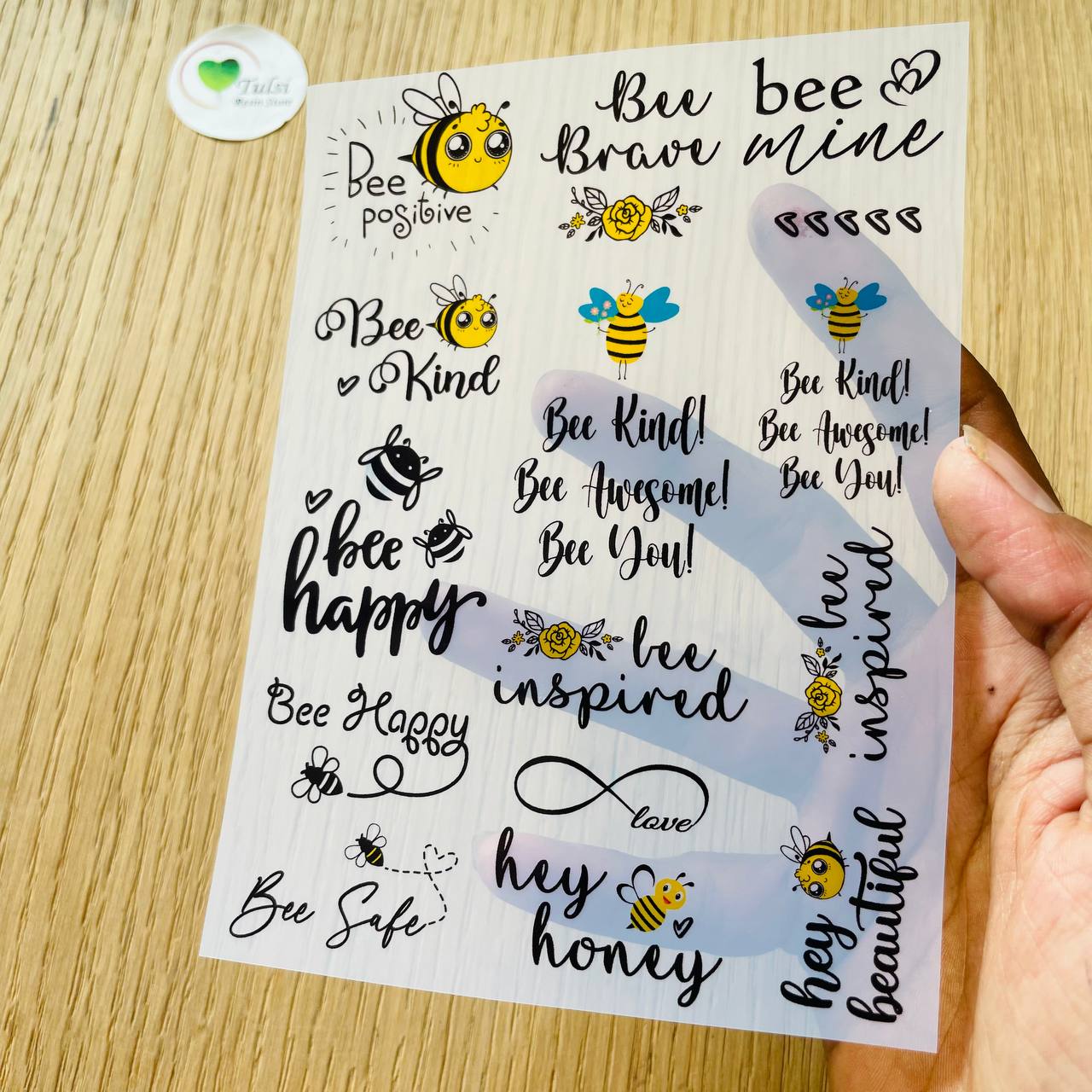 A6 Insert Sheet - Bee Caption Tulsi Resin Store