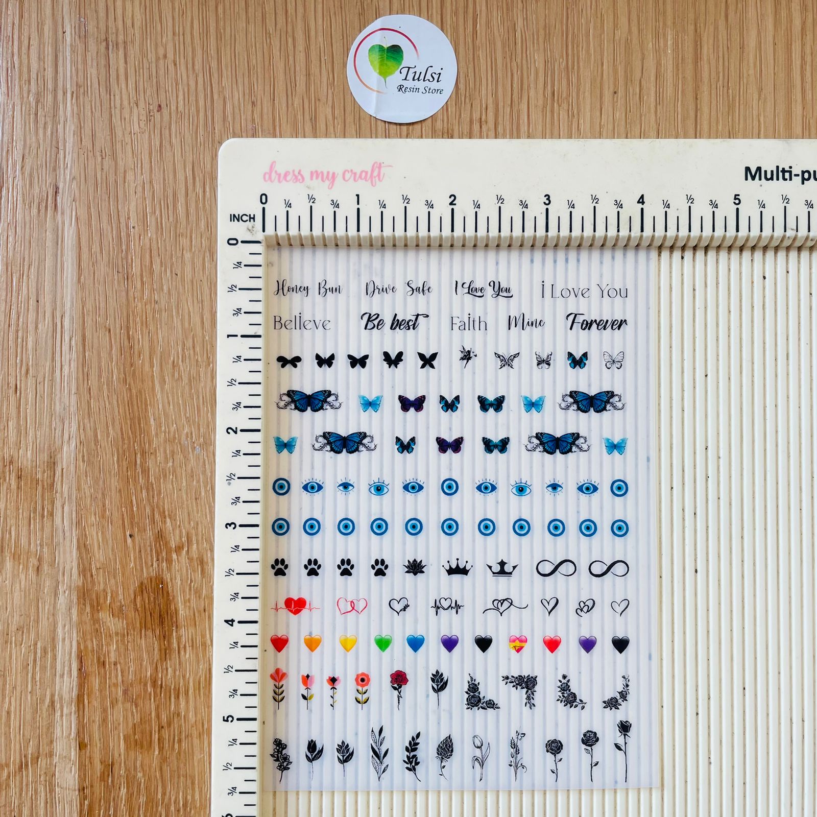 A6 Insert sheet - Mix Shape Tulsi Resin Store