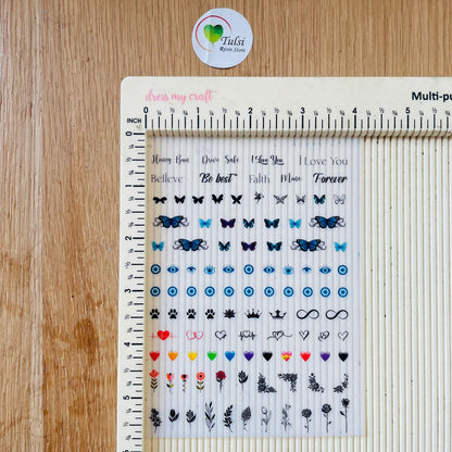 A6 Insert sheet - Mix Shape Tulsi Resin Store