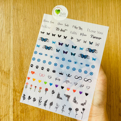 A6 Insert sheet - Mix Shape Tulsi Resin Store