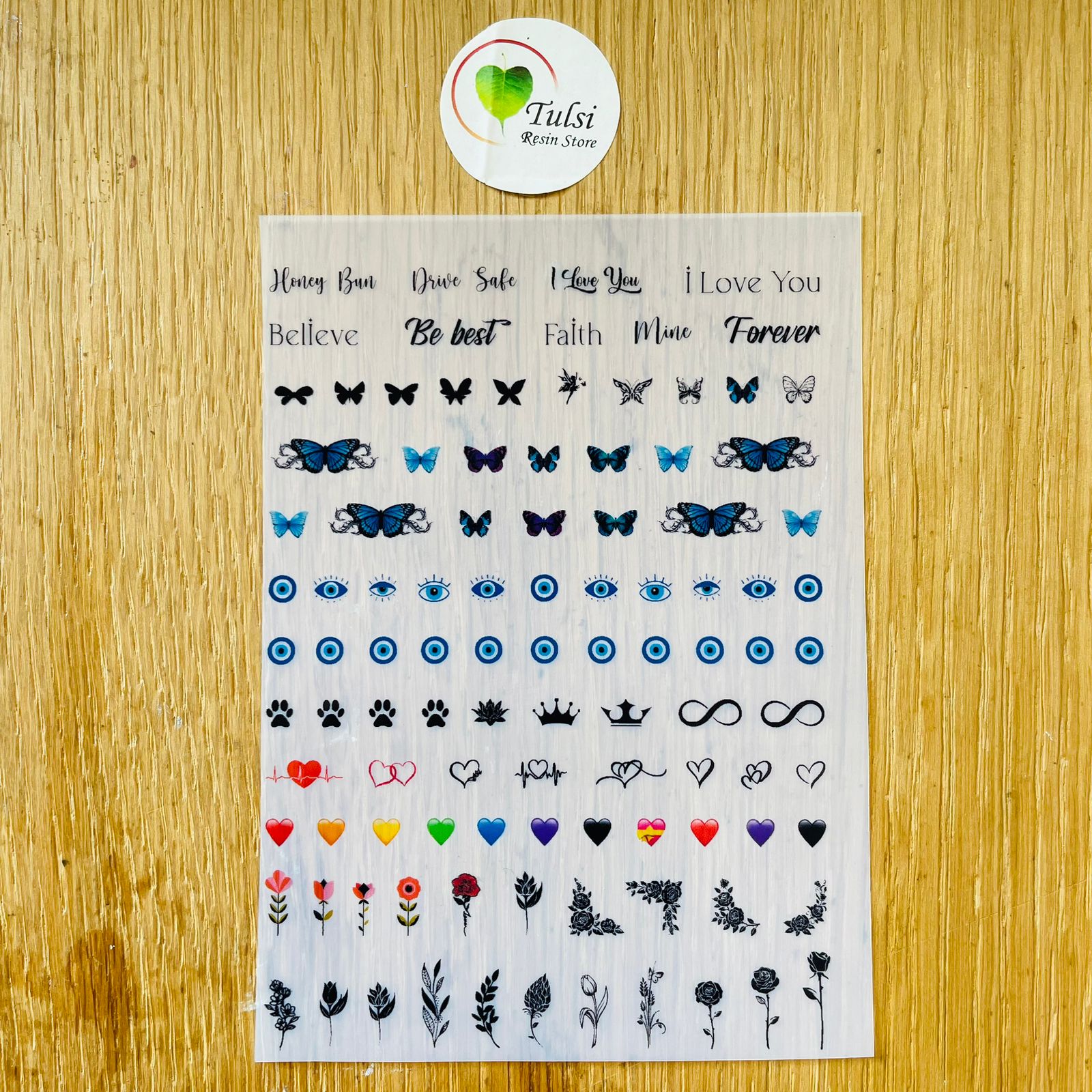 A6 Insert sheet - Mix Shape Tulsi Resin Store