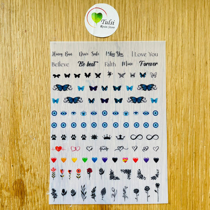 A6 Insert sheet - Mix Shape Tulsi Resin Store