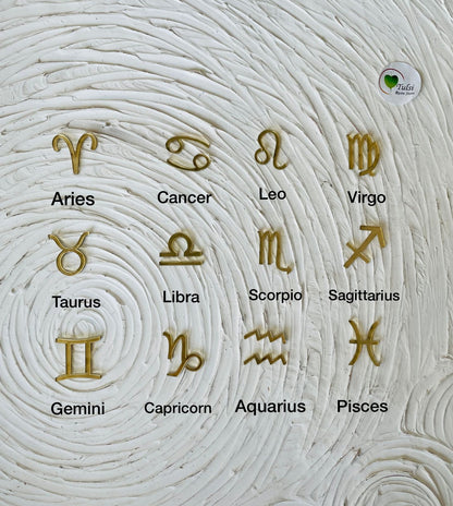 Acrylic Zodiac sign Set of 12 Tulsi Resin Store