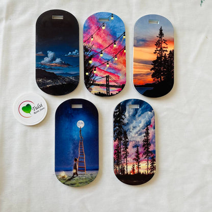 Printed Luggage Tag Set (B)