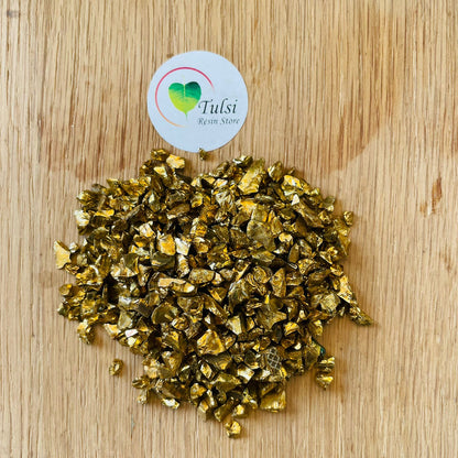 Antique Golden Plated Crystals tulsiresin