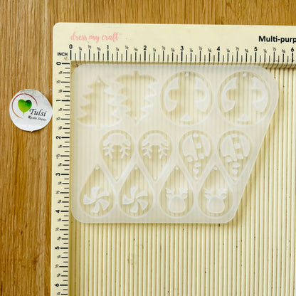 Christmas Theme Earring Mould (A) Tulsi Resin Store
