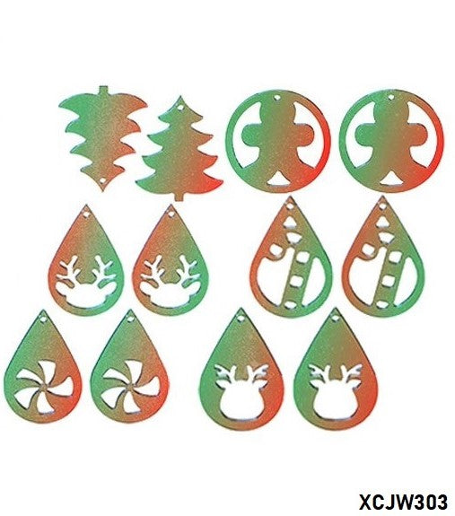 Christmas Theme Earring Mould (A) Tulsi Resin Store