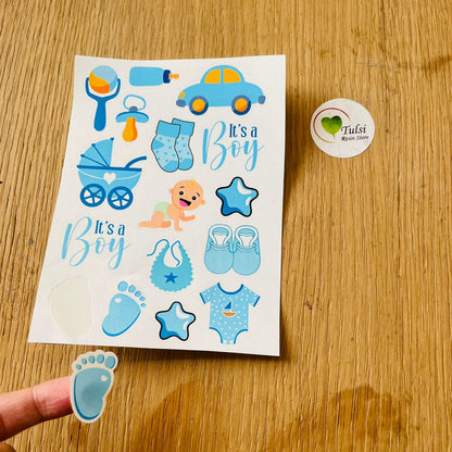 Colourful Sticker Sheet - It's a boy Tulsi Resin Store