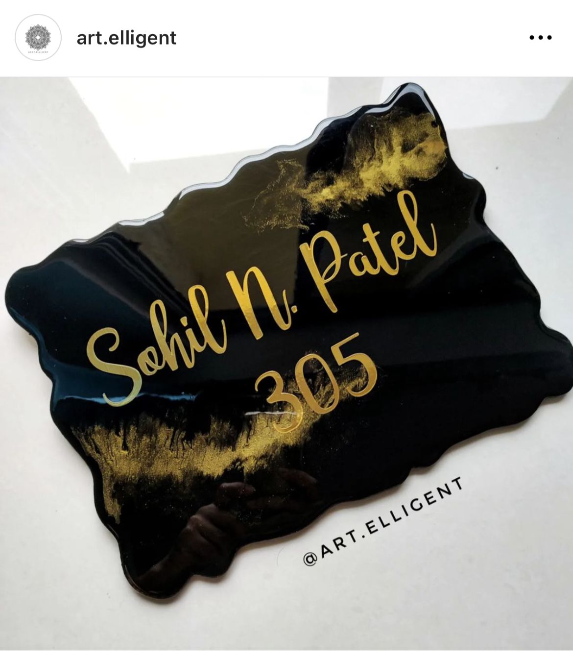 Custom Vinyl Sticker One Line - Gold Tulsi Resin Store