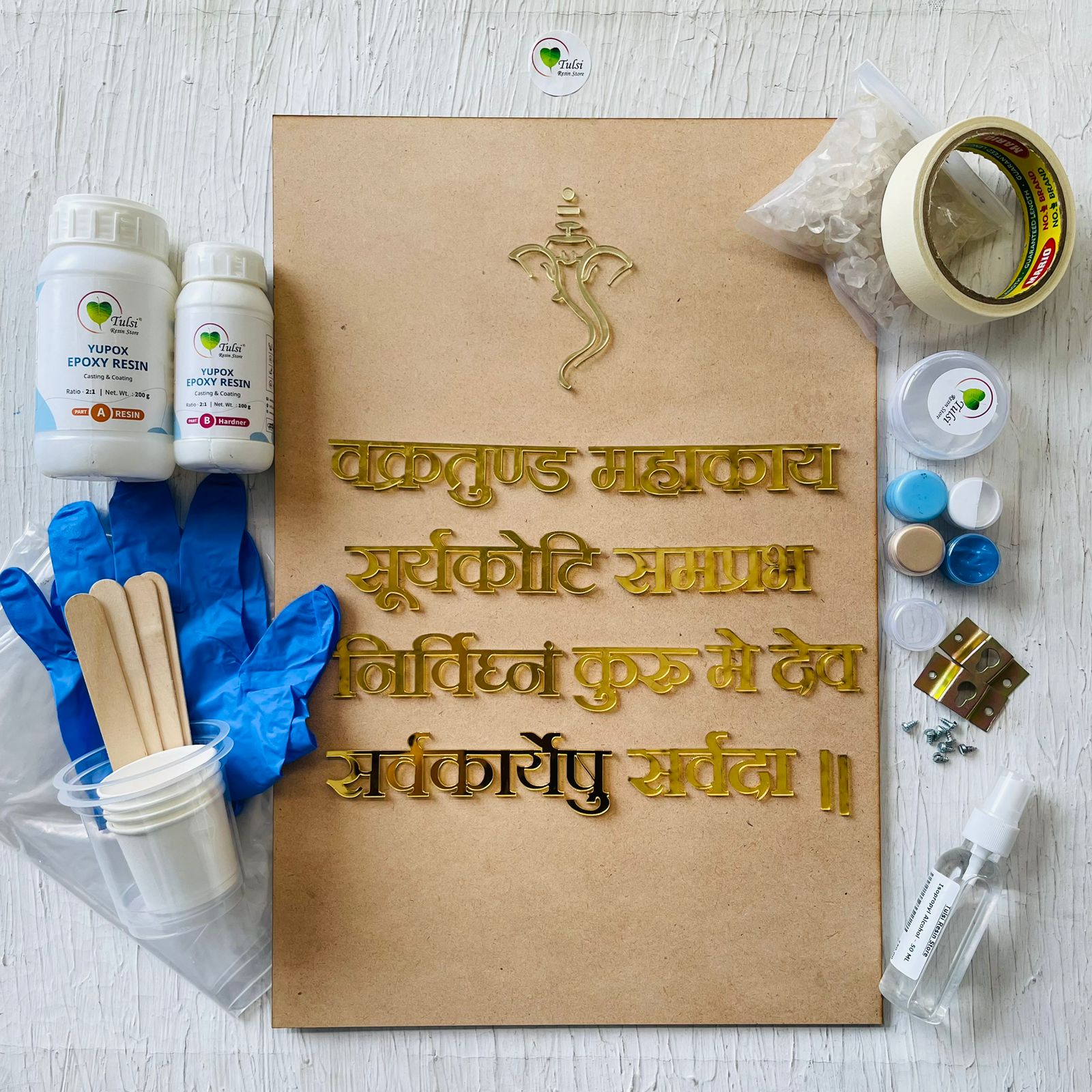 DIY Ganesh Mantra Kit Universal Resin tulsiresin