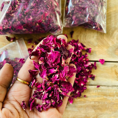 Dried Rose Petals Tulsi Resin Store