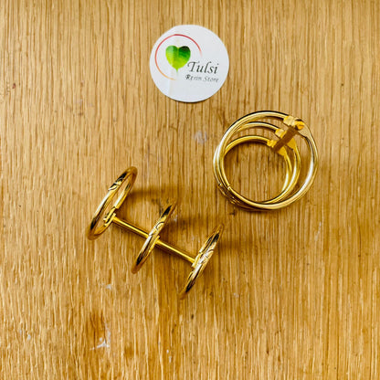 Gold Connected Book Ring Tulsi Resin Store