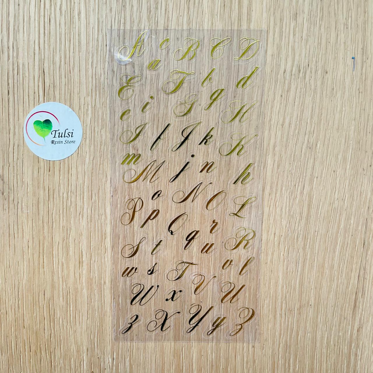 Gold Foil Transparent Sticker (A) Tulsi Resin Store