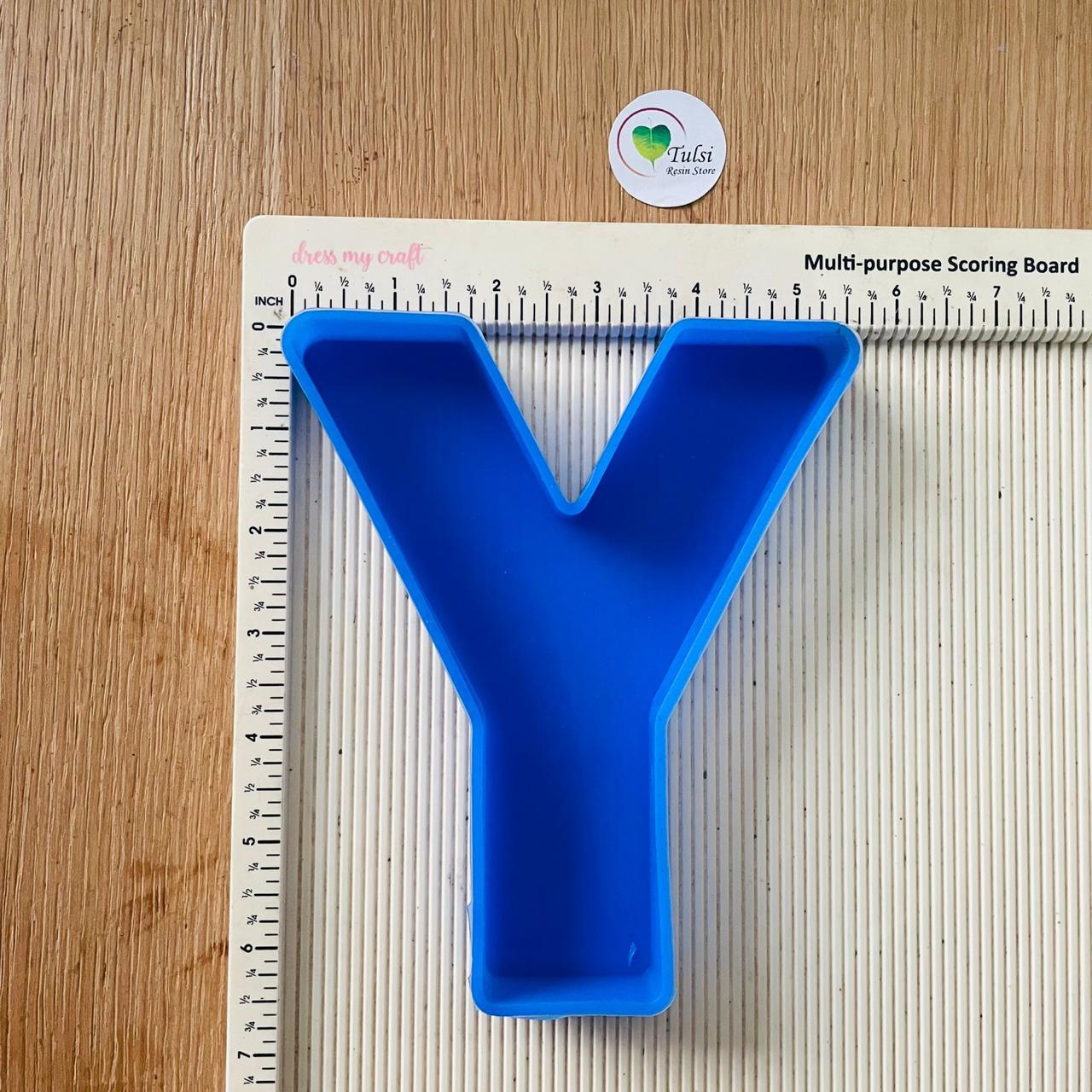 6" Monogram Alphabet Mould Y Tulsi Resin Store