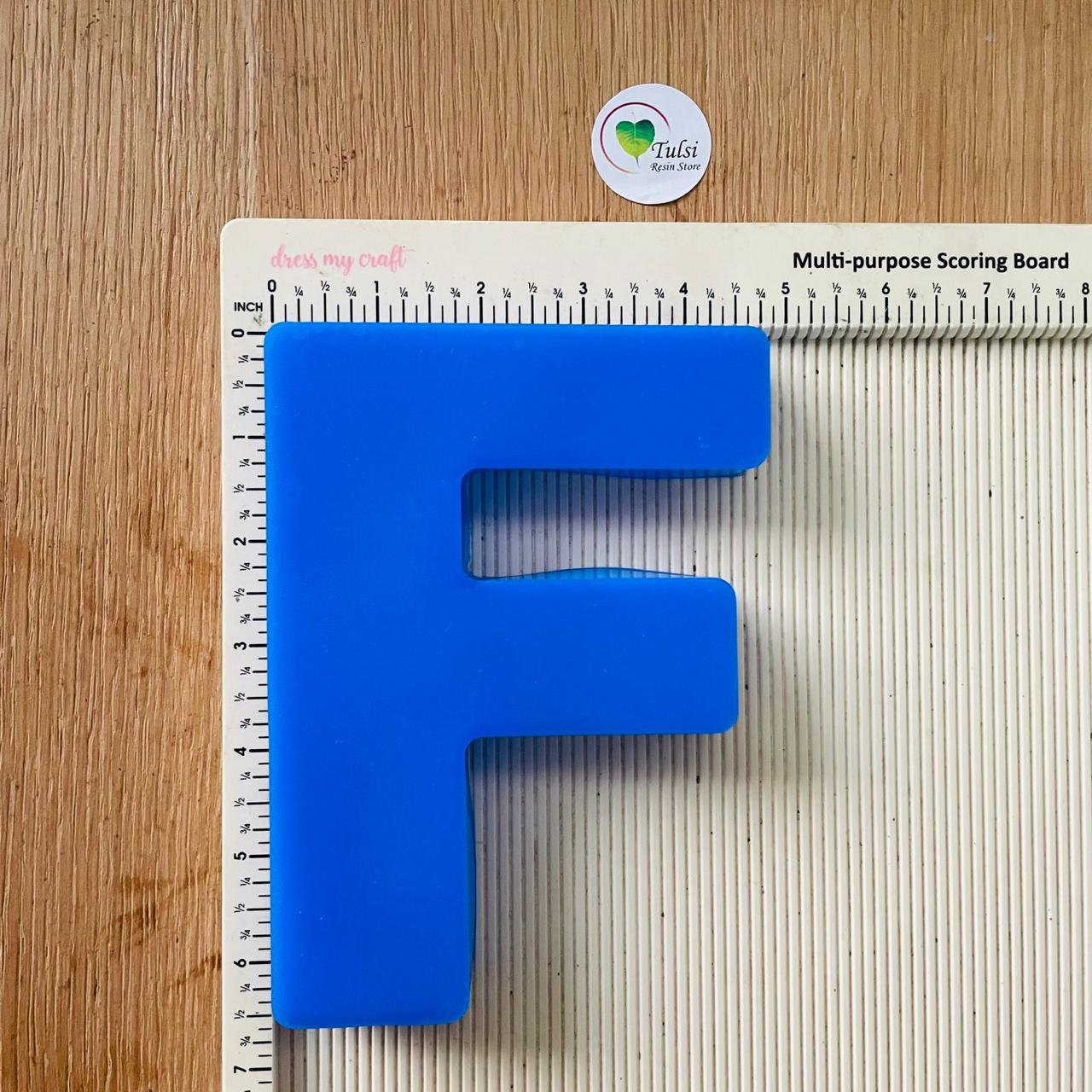 6" Monogram Alphabet Mould F Tulsi Resin Store