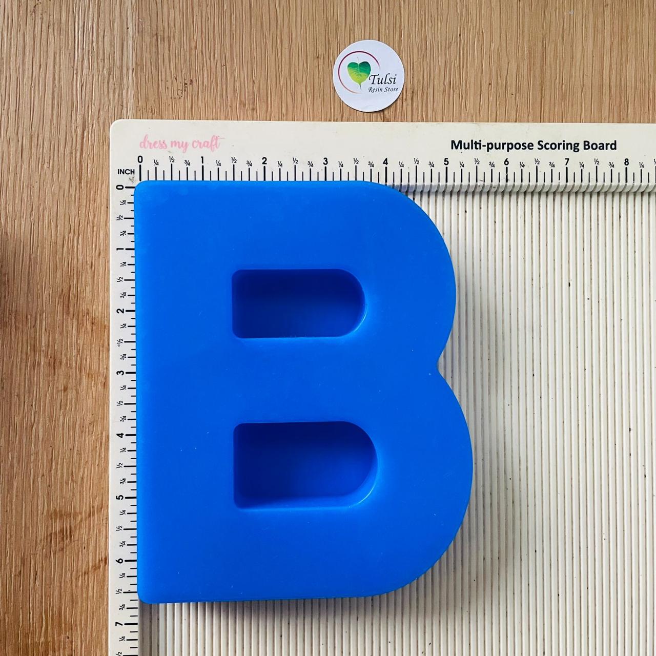 6" Monogram Alphabet Mould B Tulsi Resin Store