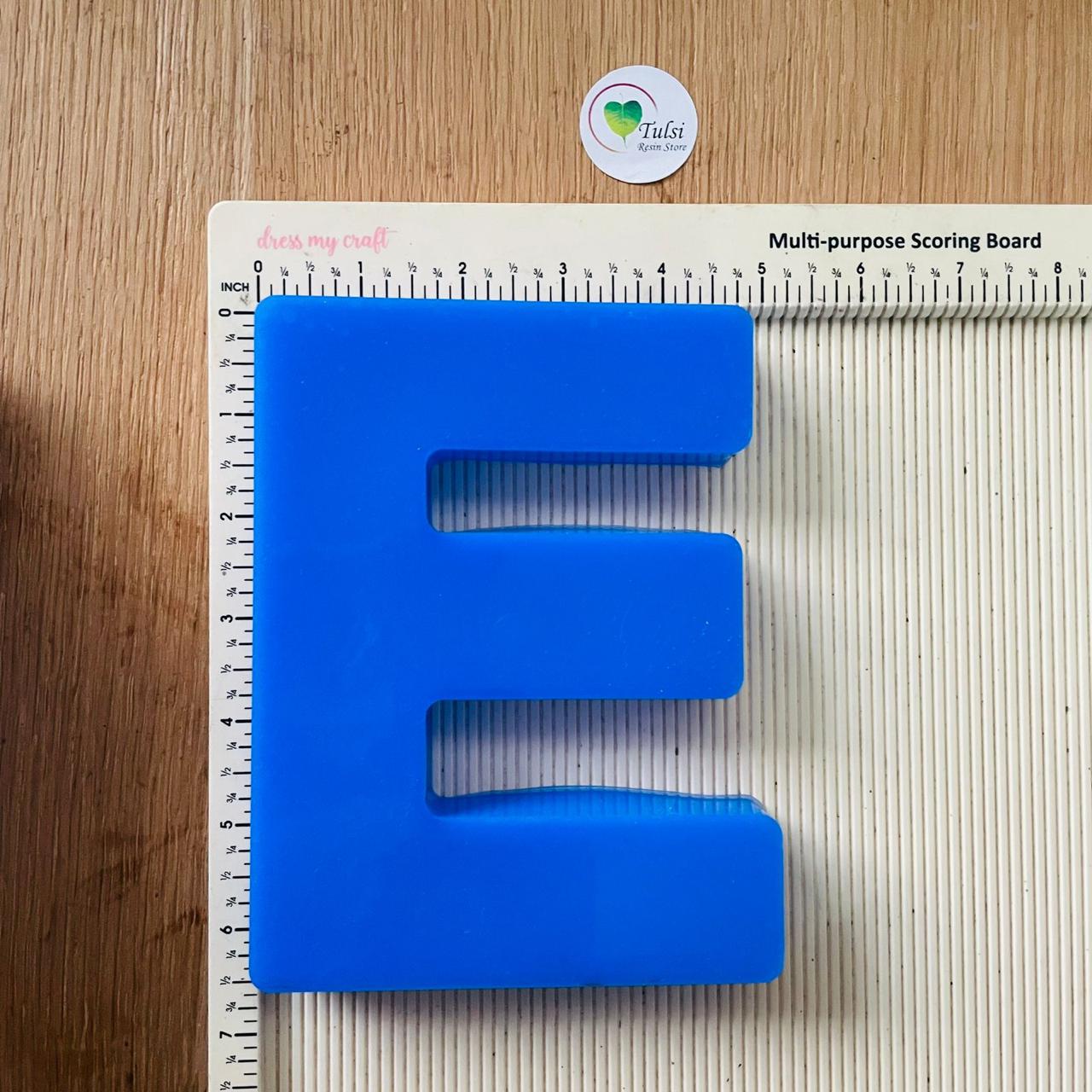 6" Monogram Alphabet Mould E Tulsi Resin Store