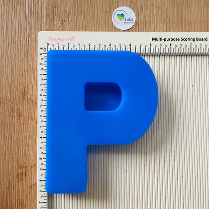 6" Monogram Alphabet Mould P Tulsi Resin Store
