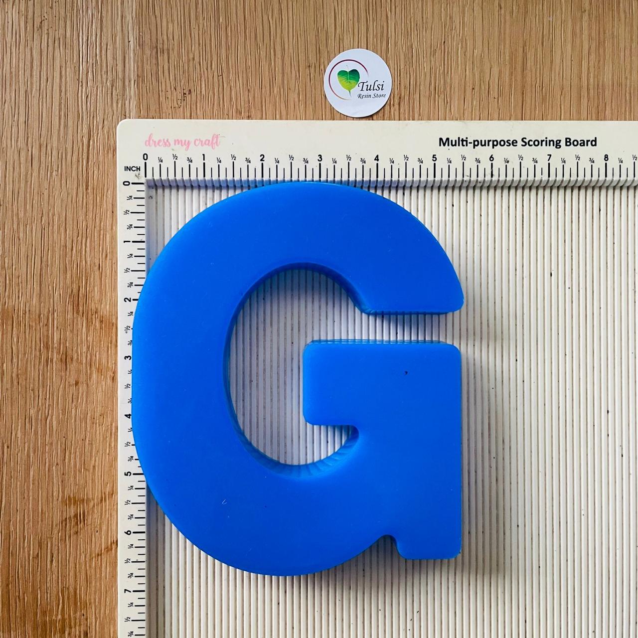 6" Monogram Alphabet Mould G Tulsi Resin Store