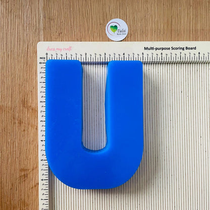 6" Monogram Alphabet Mould U Tulsi Resin Store