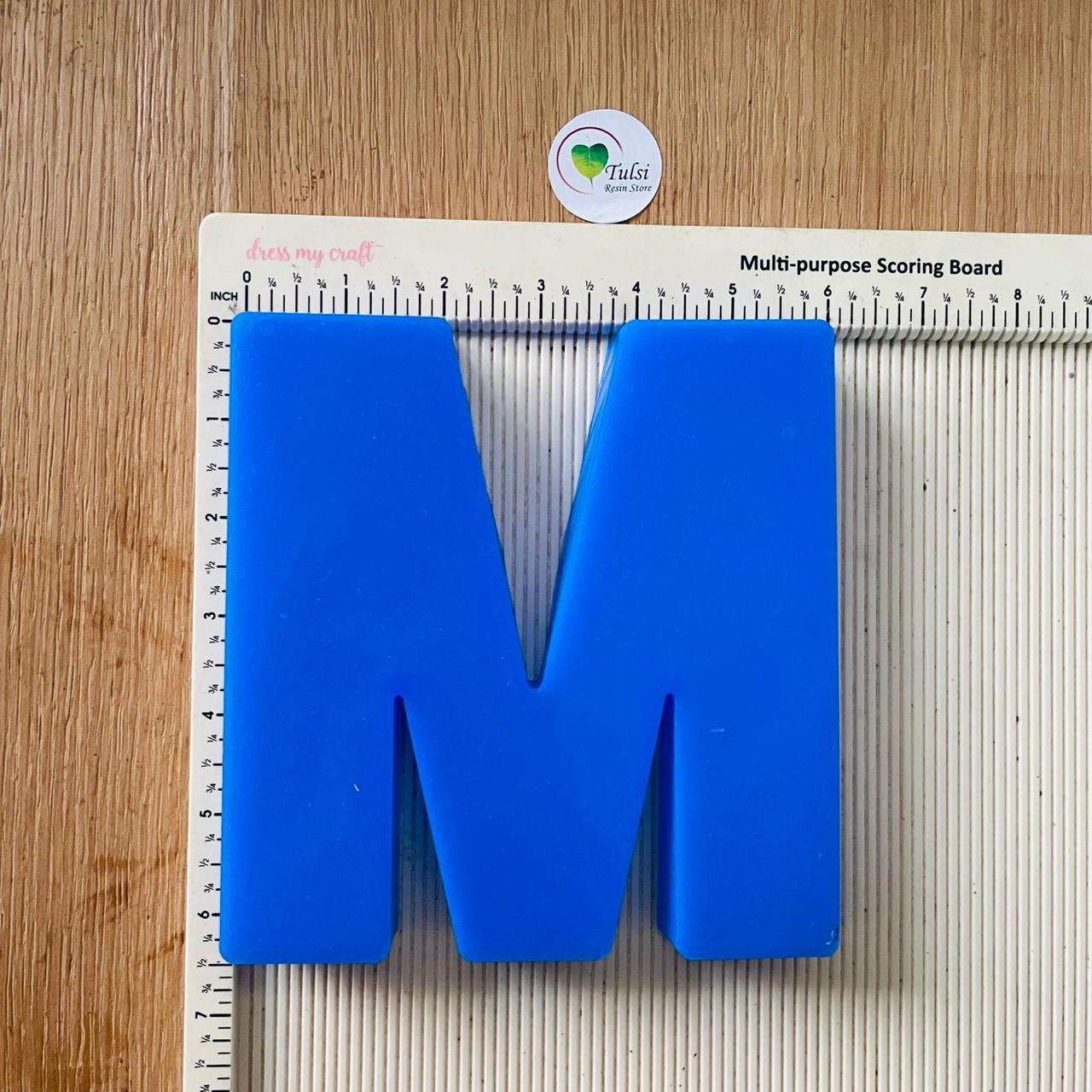 6" Monogram Alphabet Mould M Tulsi Resin Store