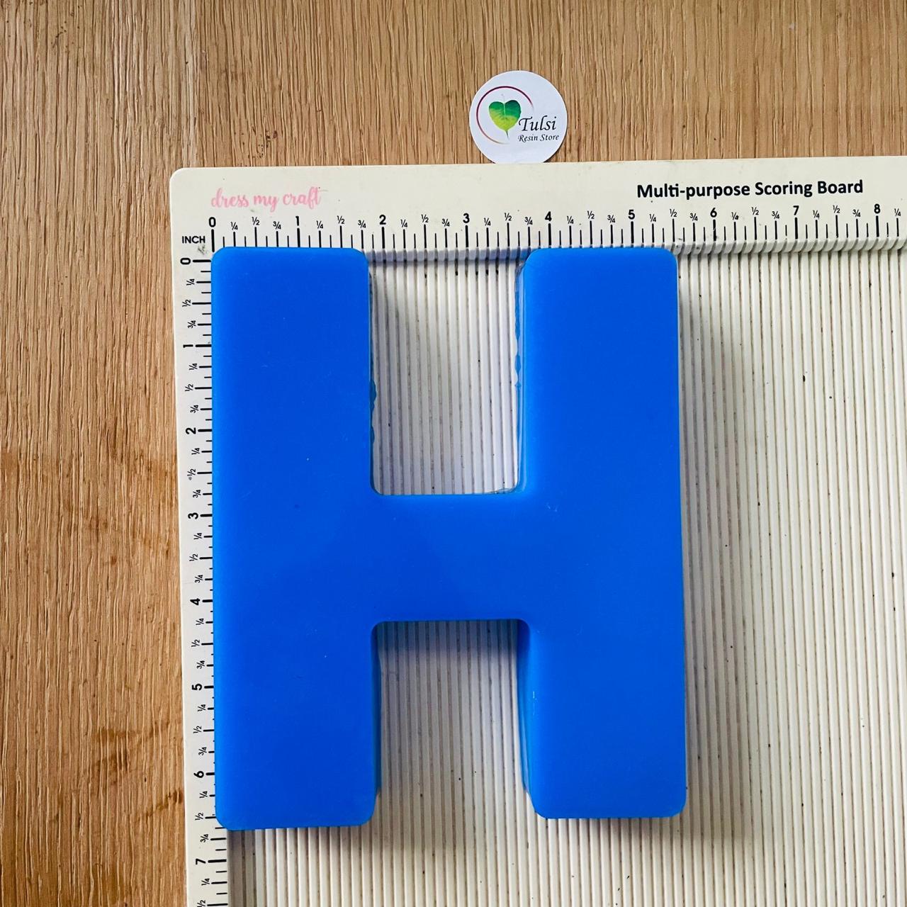 6" Monogram Alphabet Mould H Tulsi Resin Store