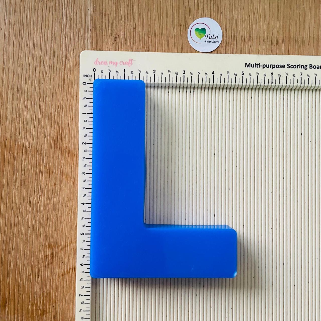6" Monogram Alphabet Mould L Tulsi Resin Store