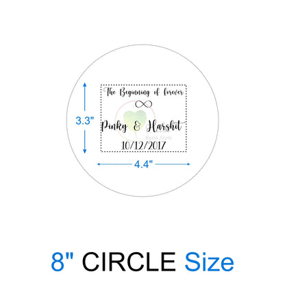 Custom Metal Sticker - Couple Platter (Quotes)
