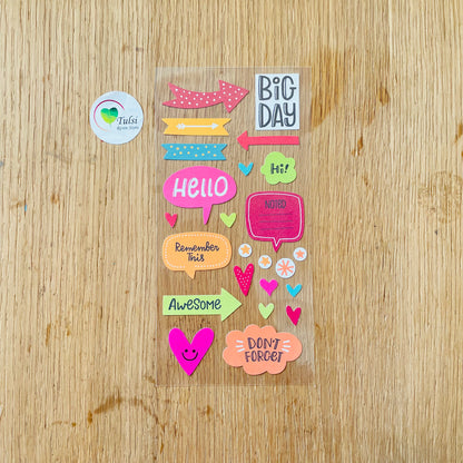 Scrapbook Sticker (C) Tulsi Resin Store