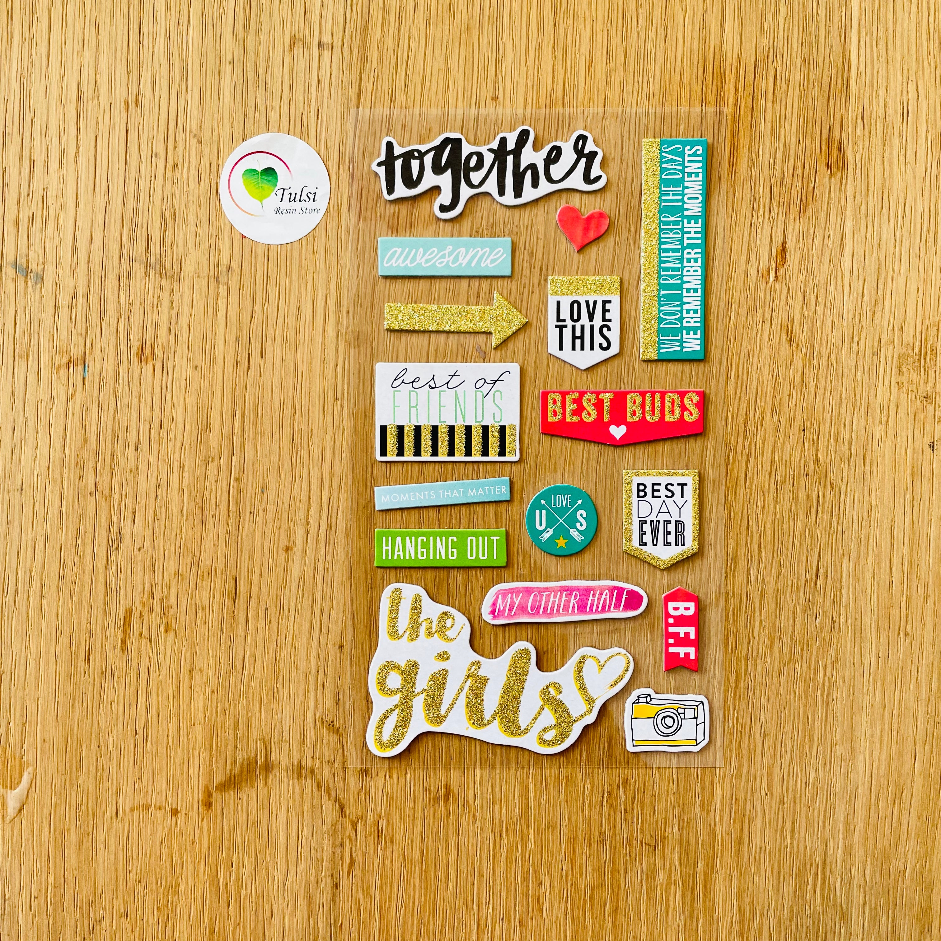 Scrapbook Sticker (A) Tulsi Resin Store