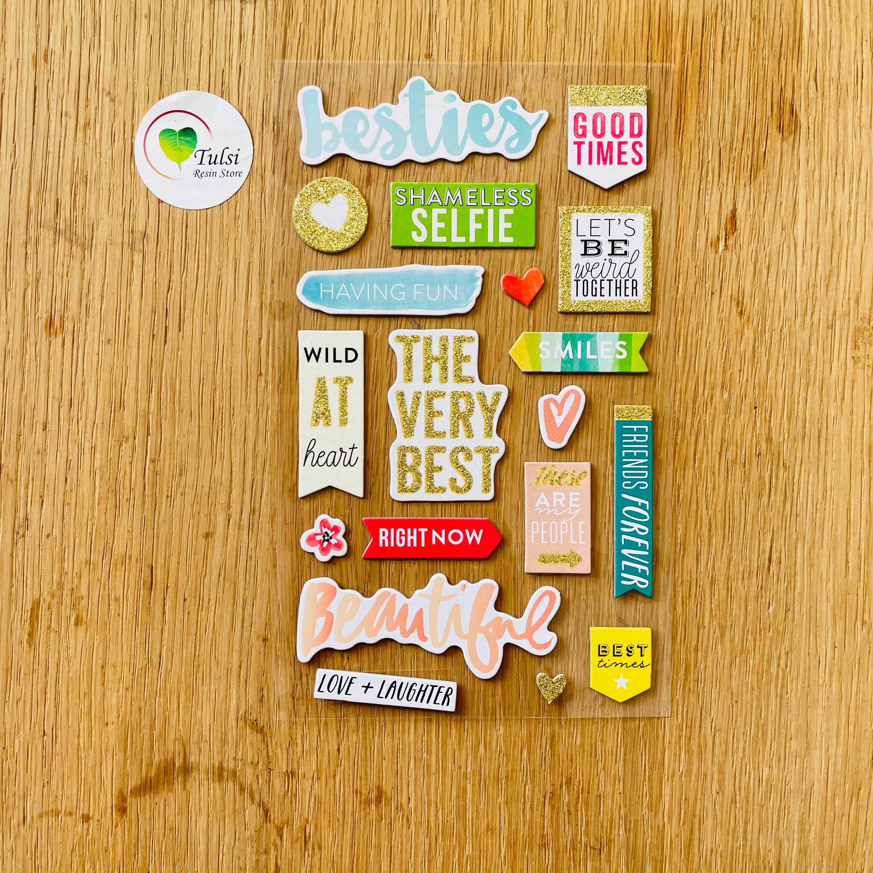 Scrapbook Sticker (A) Tulsi Resin Store