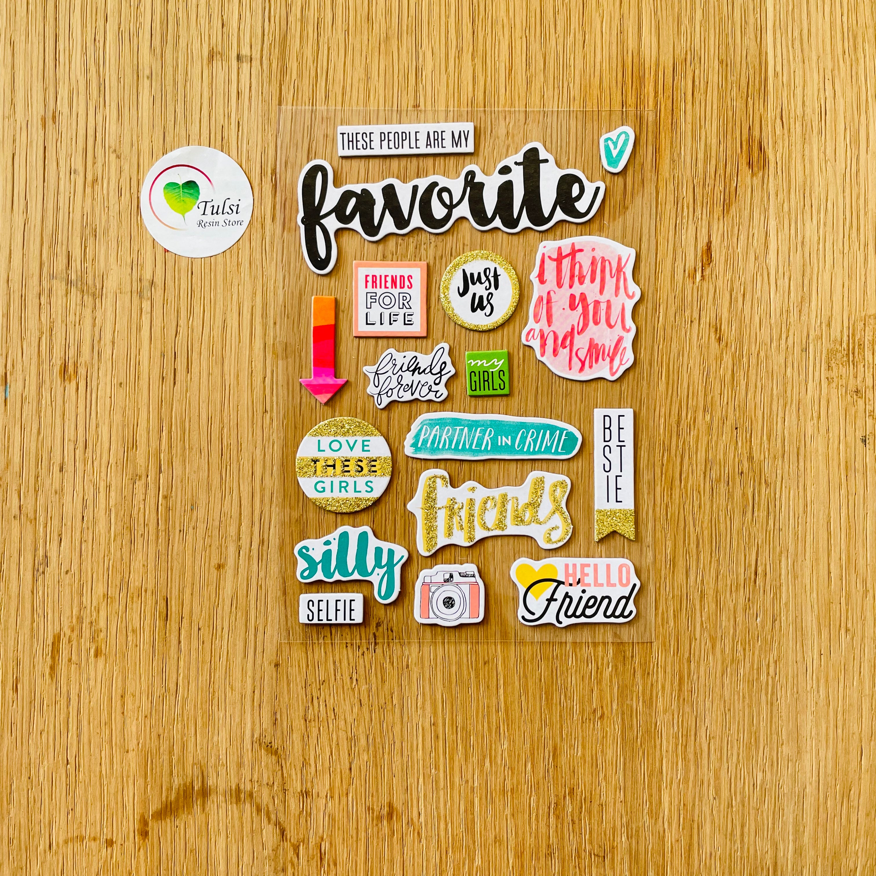 Scrapbook Sticker (A) Tulsi Resin Store